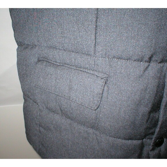 New  XXL Mens Very Nice Vest Michael Kors Dark Gray Jacket Warm Faux Suede Trim - Picture 4 of 7